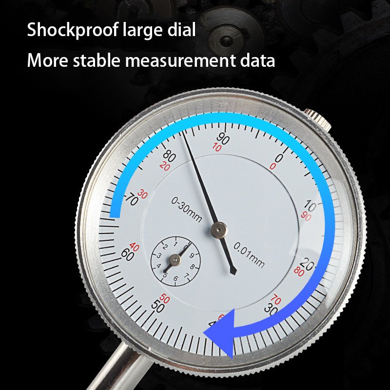 0-10mm/25MM/30mm Dial Indicator Precision 0.01mm Dial Bore Gauge Indicator Micrometer Tool Hour Type Indicator Instrument