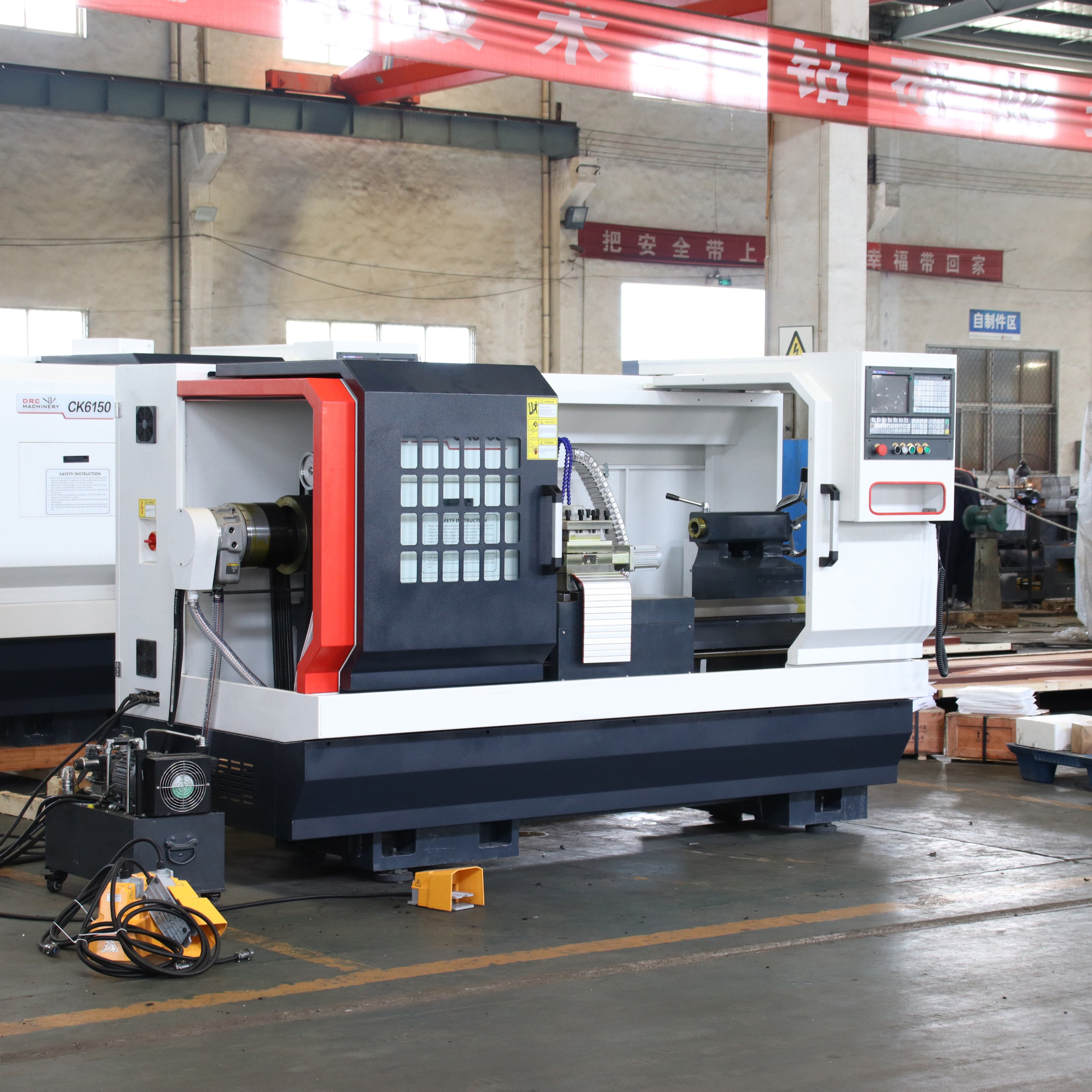 cnc lathe CK6150X1000 cnc lathe machine for metal 82 bore cnc controller lathe