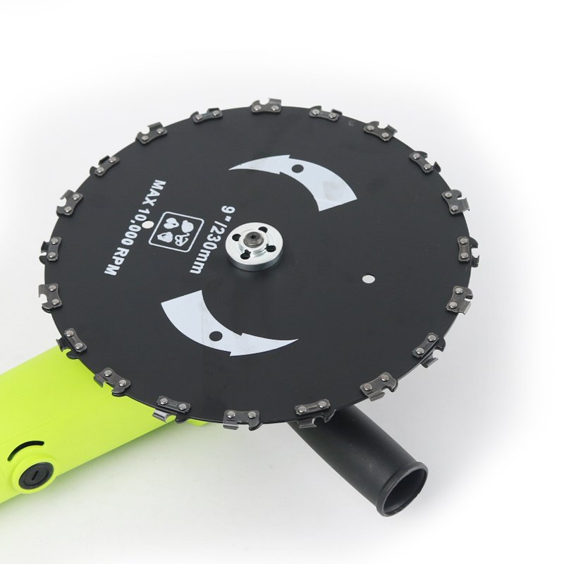 9 inch chain saw carving hole 25.4 mm wood cutting angle grinder carving tool 65 manganese steel