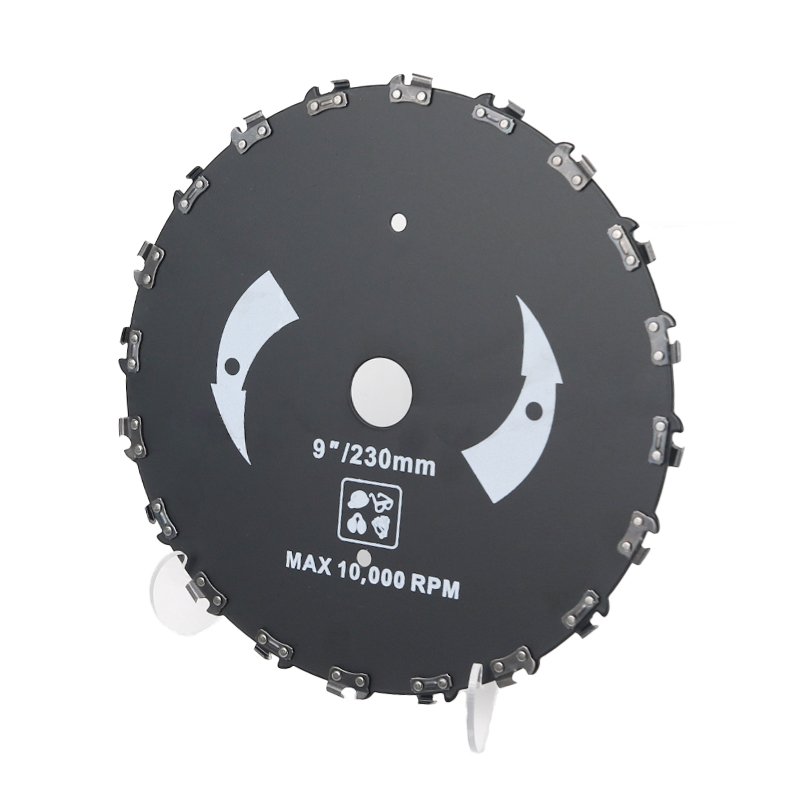 9 inch chain saw carving hole 25.4 mm wood cutting angle grinder carving tool 65 manganese steel
