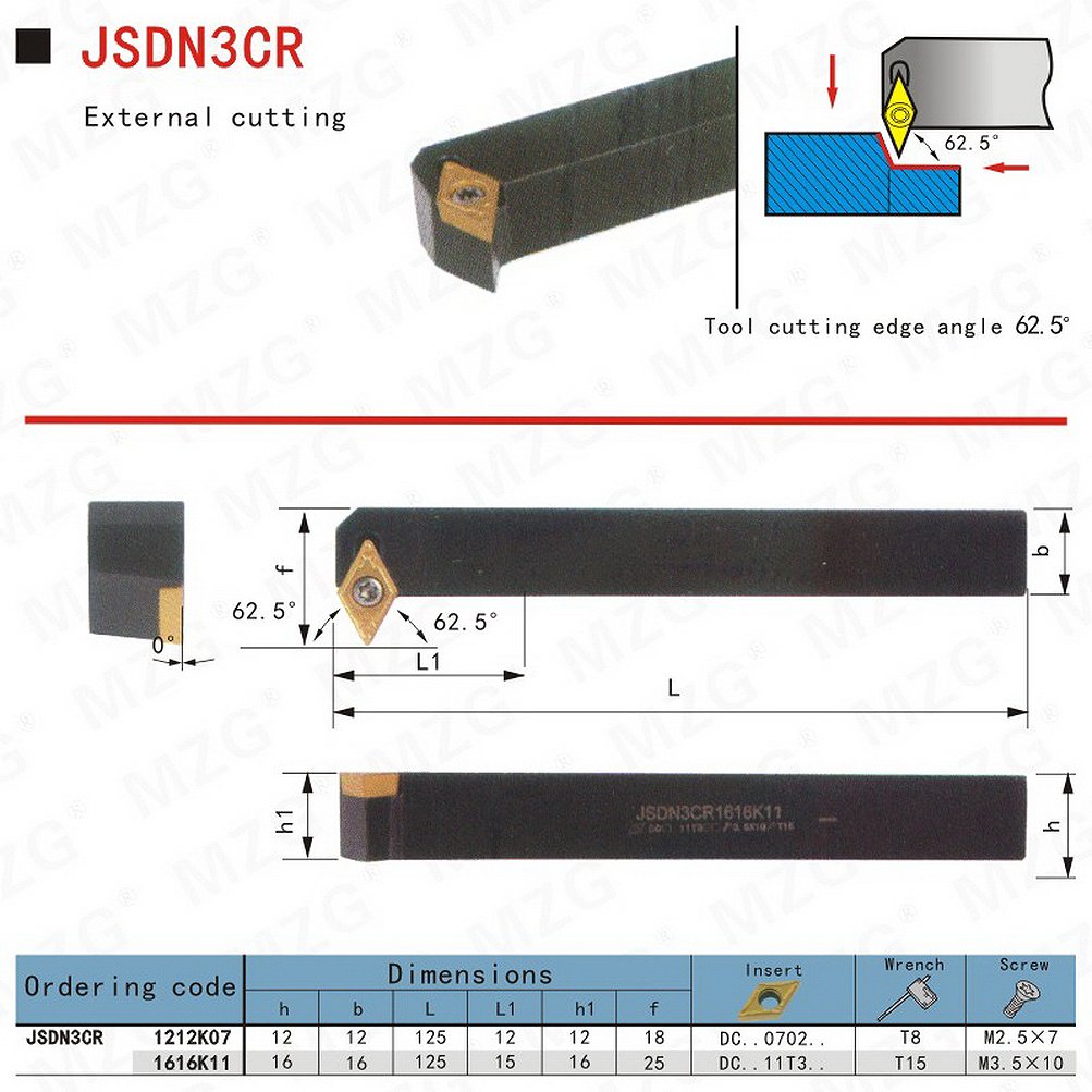 Maifix Factory JSDN3CR Small Parts Machining Longitudinal Lathe External Front Turning Before Turning Toolholders