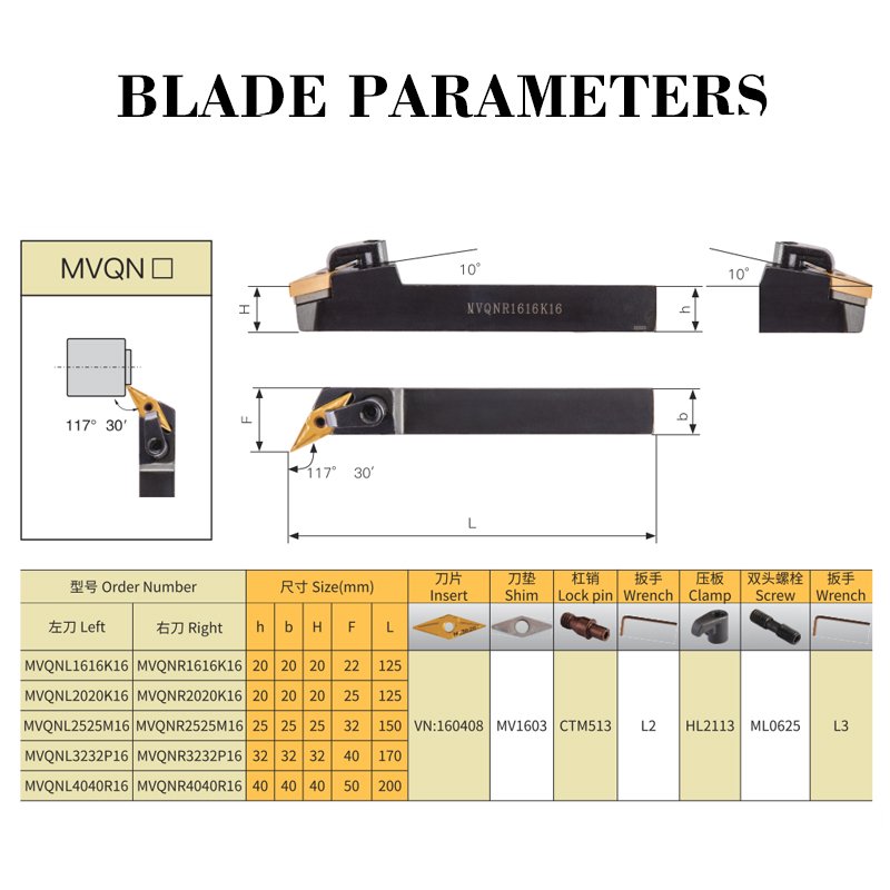 Customized Cnc Lathe Machine Internal Turning Tool Holder Cnc Boring Bar S20R-MVQNR16