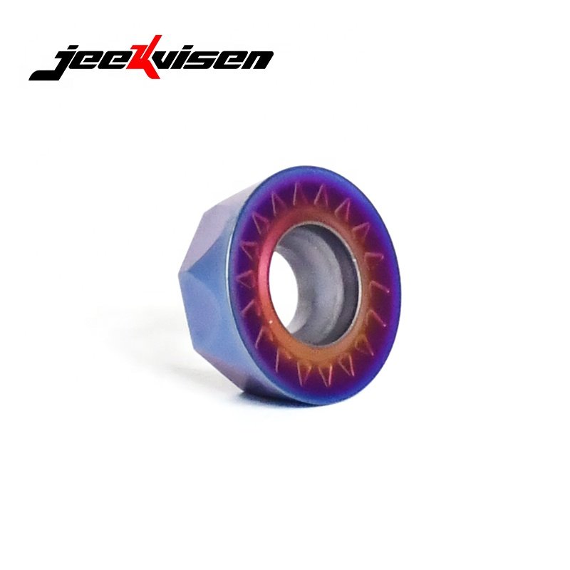 RPMT1606MOE JS Tungsten Carbide Nano Blue Coating Milling Inserts Cnc Machine Lathe Cutter Cnc Cutting Tools