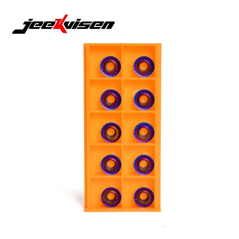 RPMT1606MOE JS Tungsten Carbide Nano Blue Coating Milling Inserts Cnc Machine Lathe Cutter Cnc Cutting Tools