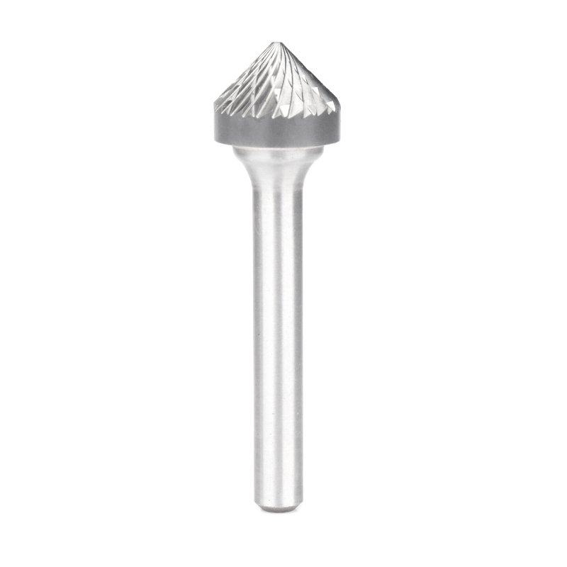 90 degree Conical Alloy Hard Metal Grinding Head Wood Carving Rotary Boring Cutter K-type File Boring Tool K0603/K0804/K-3/K-5