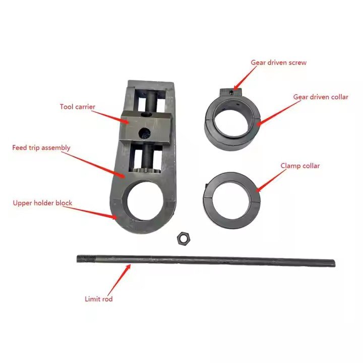 Portable Flange Facing Tool 35mm line boring bar Flange Facing Head For 40-160mm