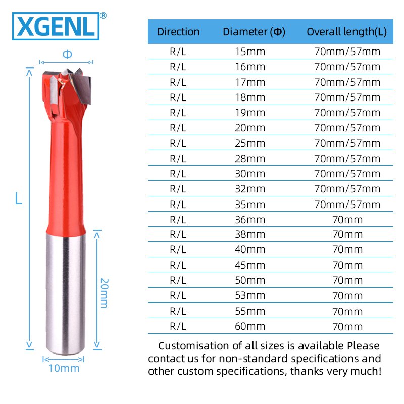 XGENL Forstner Hinge Drill Bits Woodworking Drilling Opener Hole Saw Auger Wood Cutting Tools For Wood Machinery