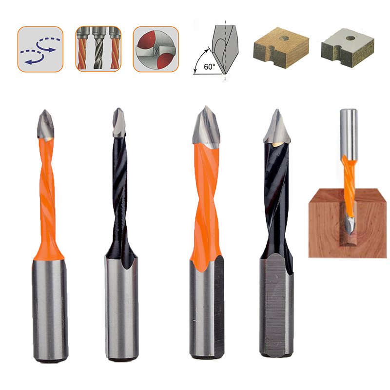 WEIX Professional Carpenter Tool Carbide Tipped Through-hole Boring Bit For Wood