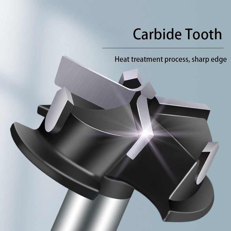 Positionable Alloy Steel Wood Hole Saw Auger Opener Woodworking Hinge Hole Drilling Boring Bit Cutter