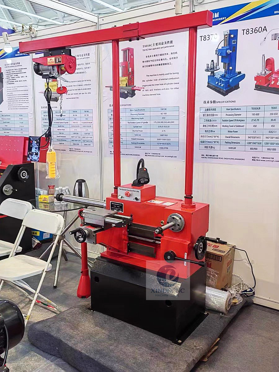 low price T8465 Brake Repair Lathe for Car and Tuck Brake drum and disc Repair Lathe Brake disc and drum polishing