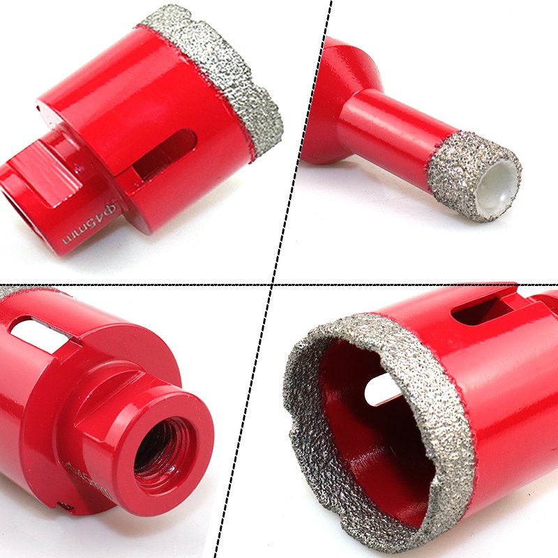 Vacuum Brazed ceramic drill bits Drilling Core Bit Diamond Hole Saw 3 3/8 Cutter Diamond Drill Bit Set