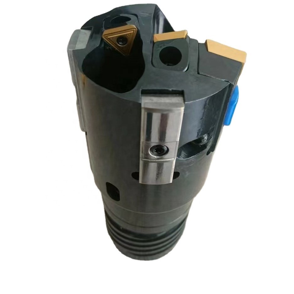Customize BTA drill head counter boring trepanning drill head deep hole carbide insert and pads