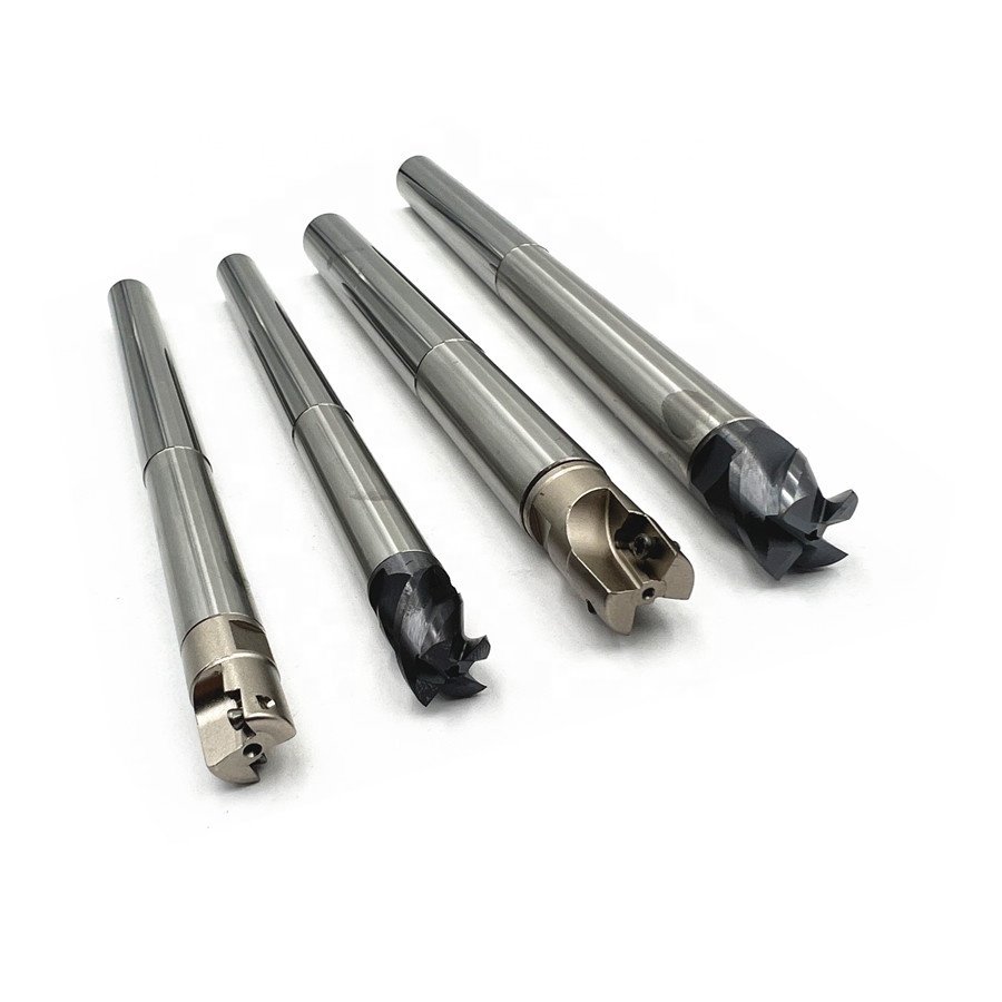 Solid carbide extensions with exchangeable cutters JD1003-16-2T-M8 with JD100308R inserts