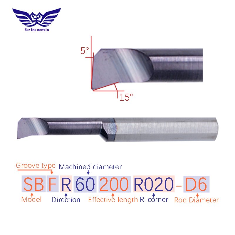 Accept customized solid mini boring bar metal machine small bore carbide turning cutter tiny tool micro boring tools