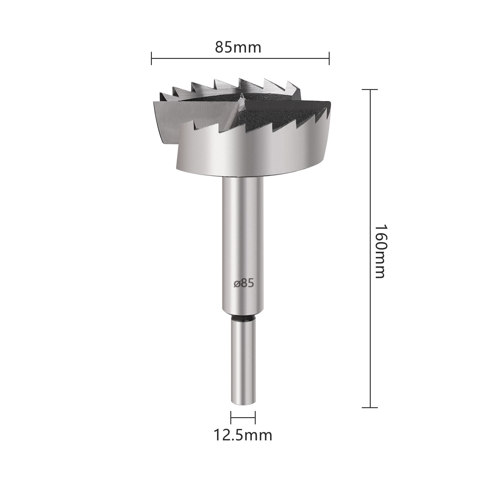 6mm-55mm High Carbon Steel Forstner Tips Woodworking Tools Hole Saw Cutter Hinge Boring Drill Bits Round Shank