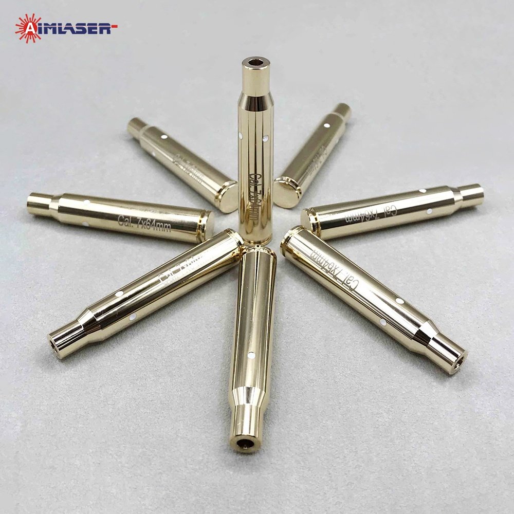 7x64mm Laser Calibrator Gold Plated for Gun Sight Alignment Calibration and Optic Scope Precision Zeroing Sighting