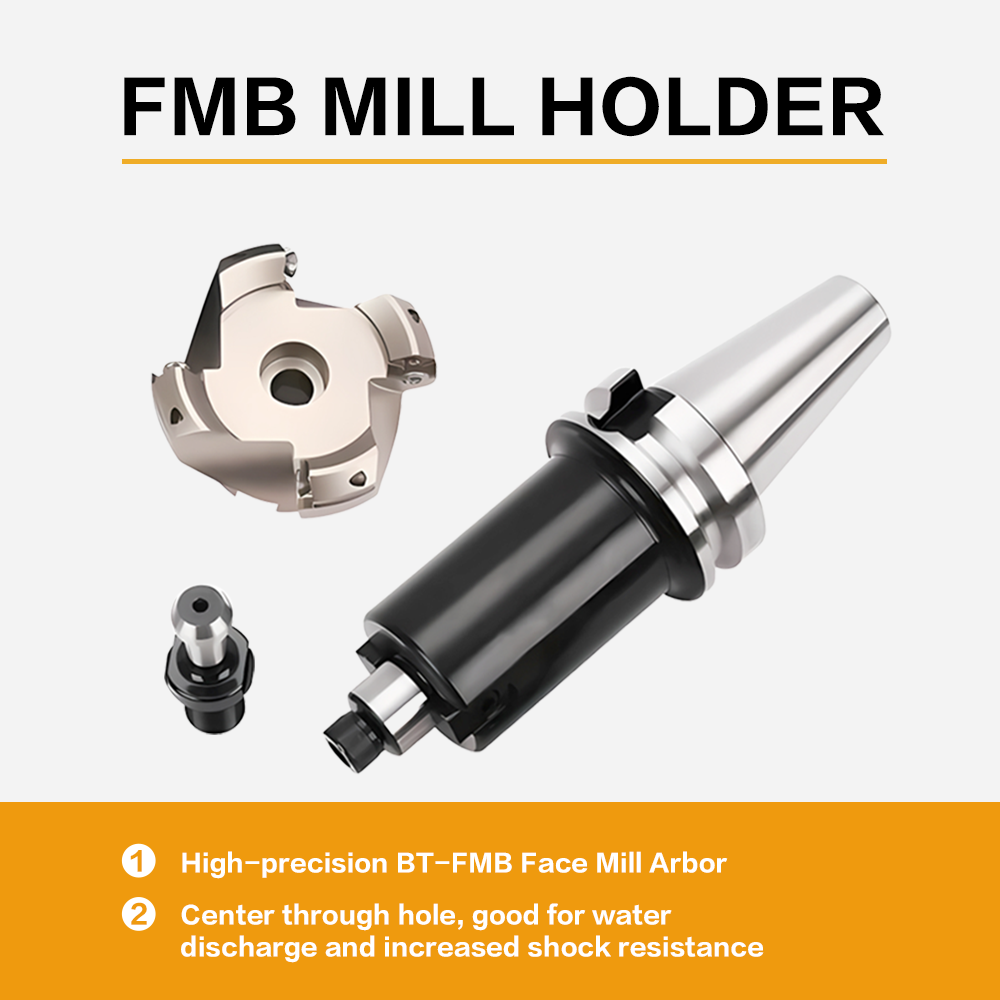 High Precision Face Mill Holder BT30 BT40 BT50 CNC Lathe Tool Holder BT40-FMB22 Face Milling Arbor