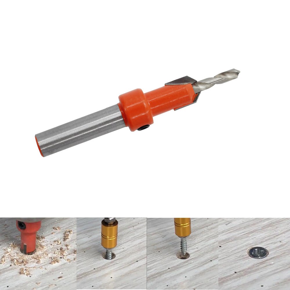 Countersink Drill Bit Screw Countersinking for Woodworking Screws Chamfering Tool
