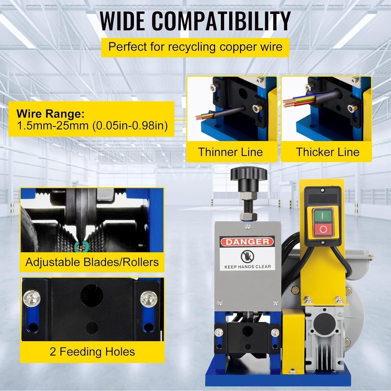 Original Drill-Powered Wire Stripper Machine Manual Wire Stripping Made Easy, Copper Wire Stripper, Drill Wire Stripper