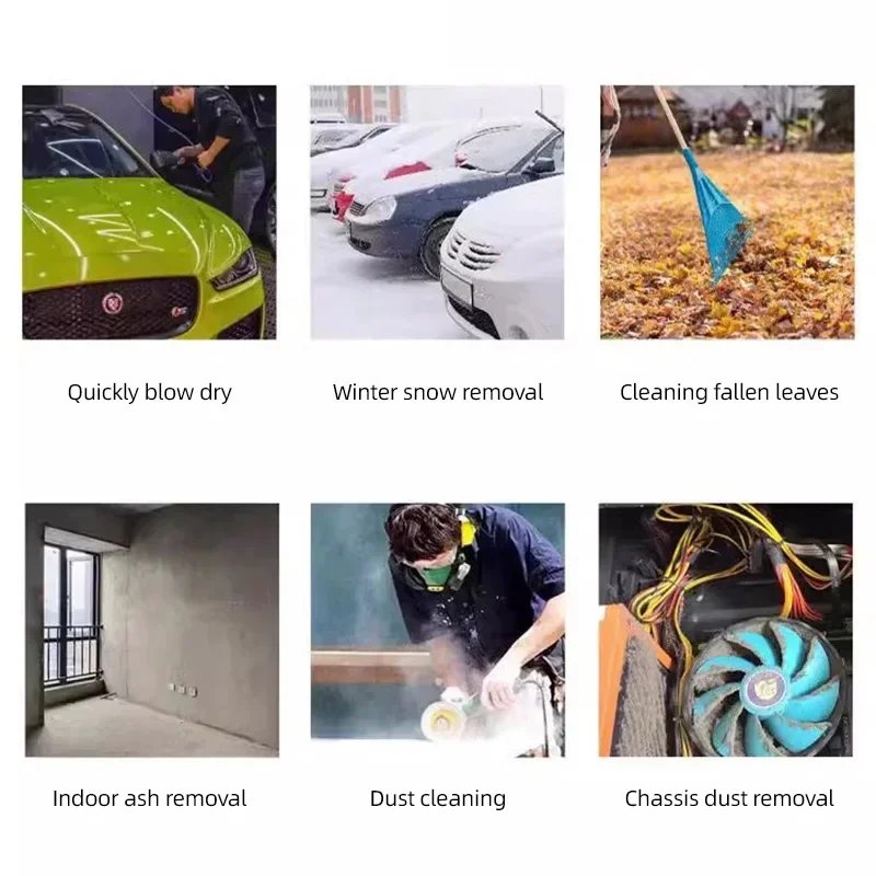 130000 RPM Handheld Violent Fan Powerful Electric Rotary Air Dryer for Car Wash Snow Removal Turbo Jet Fan Blow-Off Feature Tool