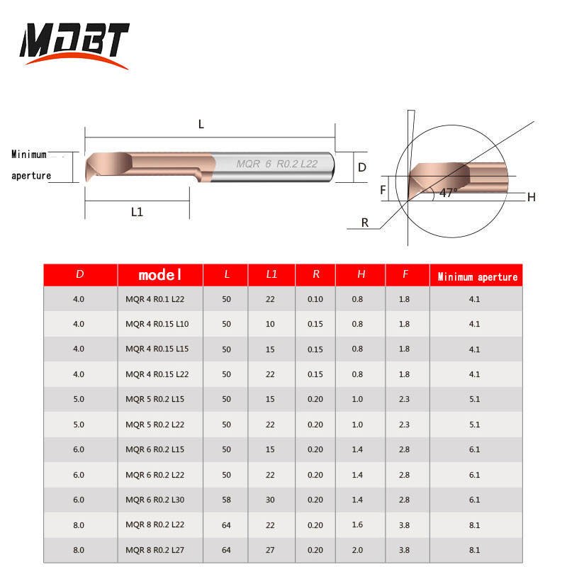 Factory Wholesale CNC Boring Tools MQR Alloy Carbide Lathe Boring Cutter
