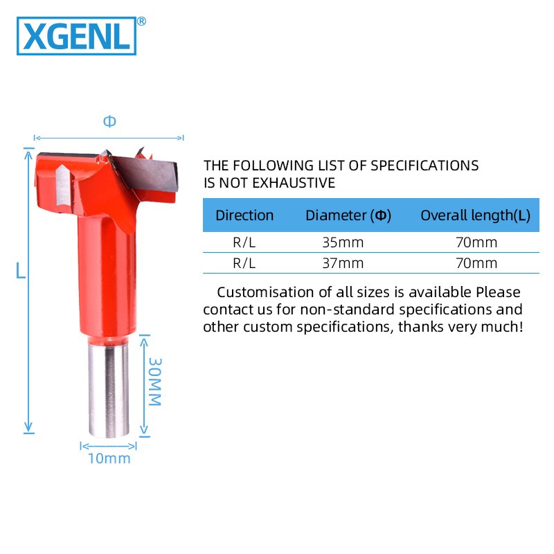 Tungsten Carbide Hinge Boring Drill Bit for Drilling Machine Wood Cutter Forstner Drill Hole Woodworking Bits