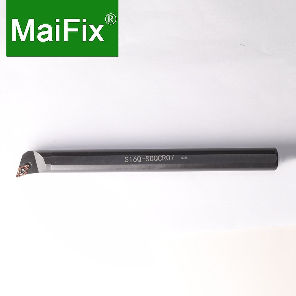 Maifix CNC Lathe Metal Cutter SDQCR Screw Boring Bar Internal Turning Stainless Steel Carbide Holder with DC Inserts