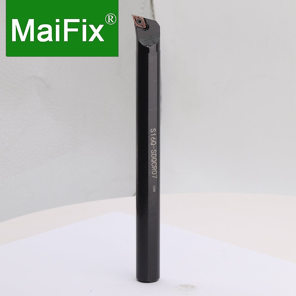 Maifix CNC Lathe Metal Cutter SDQCR Screw Boring Bar Internal Turning Stainless Steel Carbide Holder with DC Inserts
