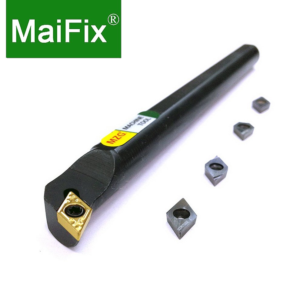 Maifix CNC Lathe Metal Cutter SDQCR Screw Boring Bar Internal Turning Stainless Steel Carbide Holder with DC Inserts