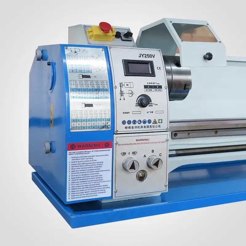 High Precision Bench Lathe Machine JY250VF Turning Lathe Machine Horizontal metal machine lathe Customization