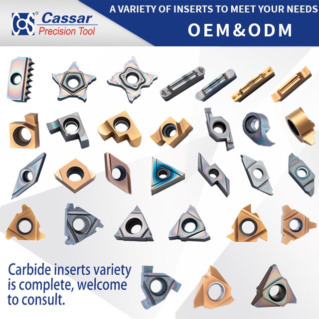 Cassar MB07/09/11 GR928 Comma Small Grooving Inserts Tungsten Carbide cnc lathe machine cutter tools