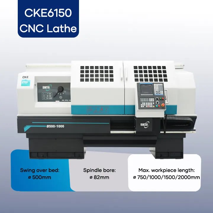 DMTG CK6150 500*1500mm Automatic Speed Shift Metal Turning Cutting Torno Horizontal CNC Lathe