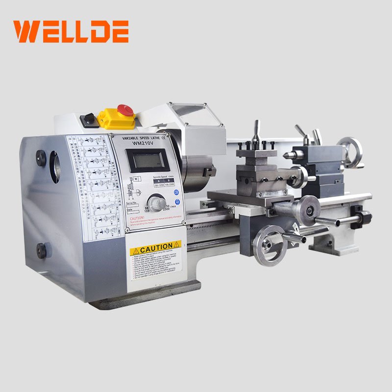 Factory price WM210V Metal Lathe 38mm Spindle Bore Hole Mini Lathe Machine For Diy Metal Working