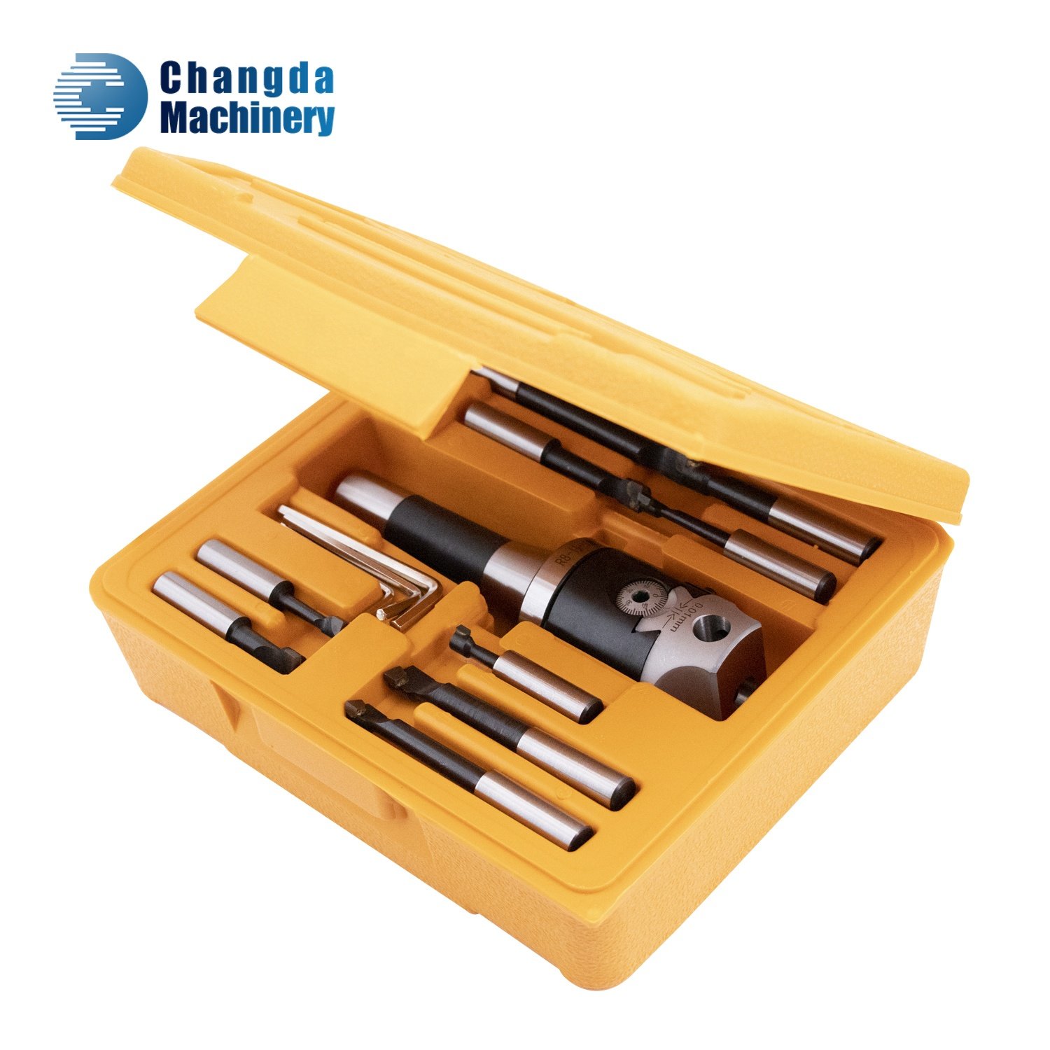 Machine Tools F1 Type 50mm Adjustable Boring Head for Milling Machine 2 inch Rough Boring Head With 9PCS Cutters boring headSet