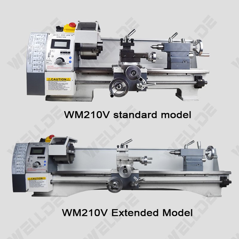 Good quality 38mm Big Bore WM210V Household Mini Lathe Machine Metal Lathe For Hobby