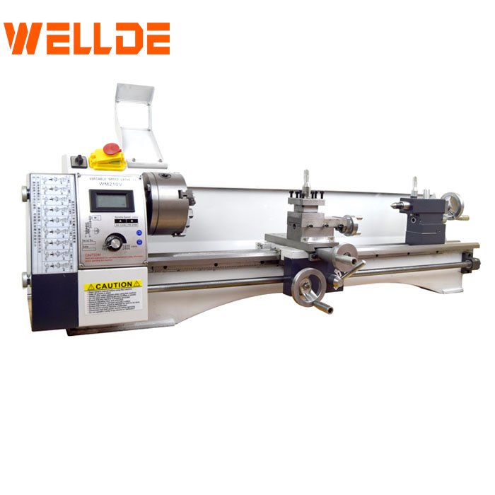 Good quality 38mm Big Bore WM210V Household Mini Lathe Machine Metal Lathe For Hobby