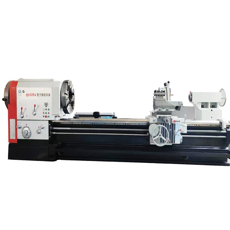 Q1325A Metal Pipe Thread Threading Lathe Machine Big Spindle Hole Bore Manual Oil Country
