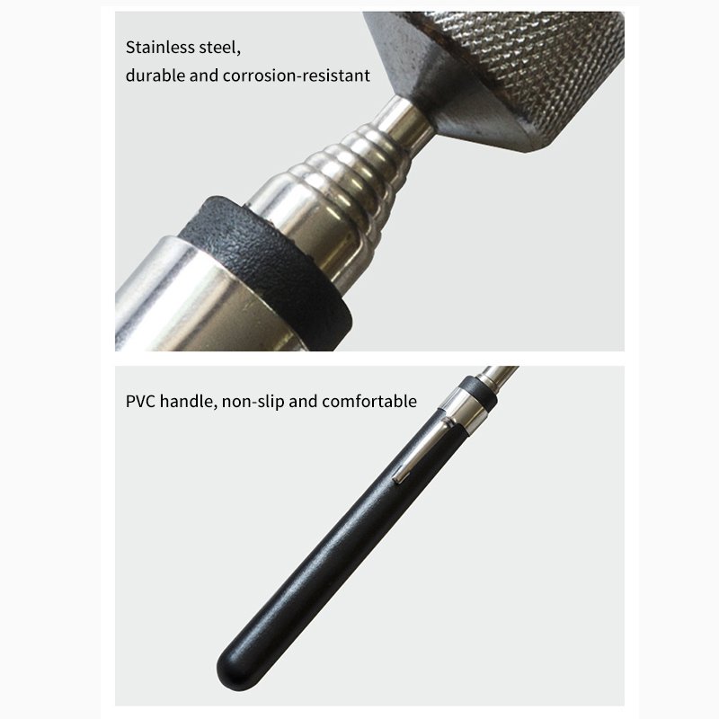 Telescoping magnet stick 5 Lb 8 Lb bhand pickup clip retrieving telescoping magnetic tools with logo