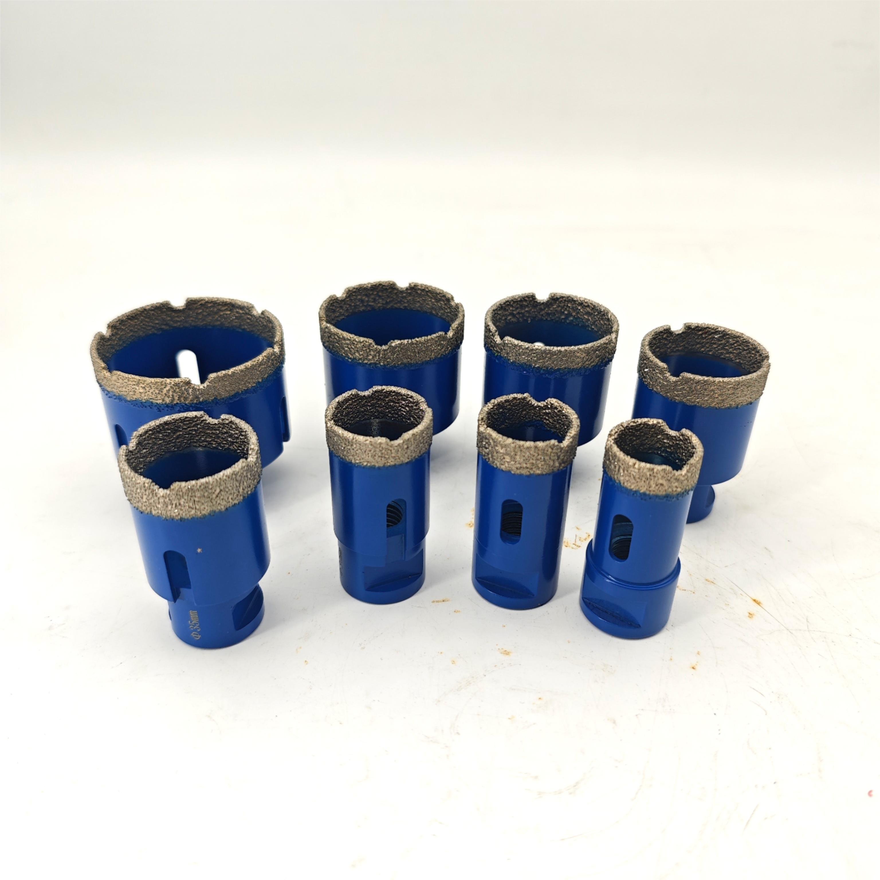 Fullux China Diamond Tool Dry Concrete Ceramic Core 6mm Crown M14 Vacuum Brazed Porcelain Tile Drill Bit