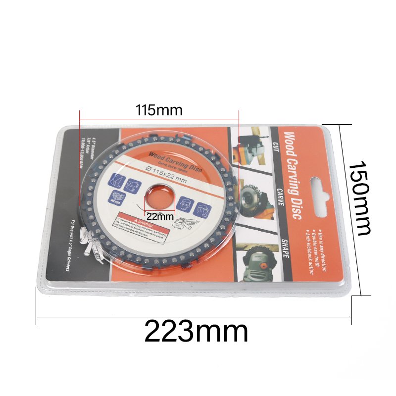 4.5 inch chain saw carving hole 22 mm wood cutting angle grinder carving tool 65 manganese steel
