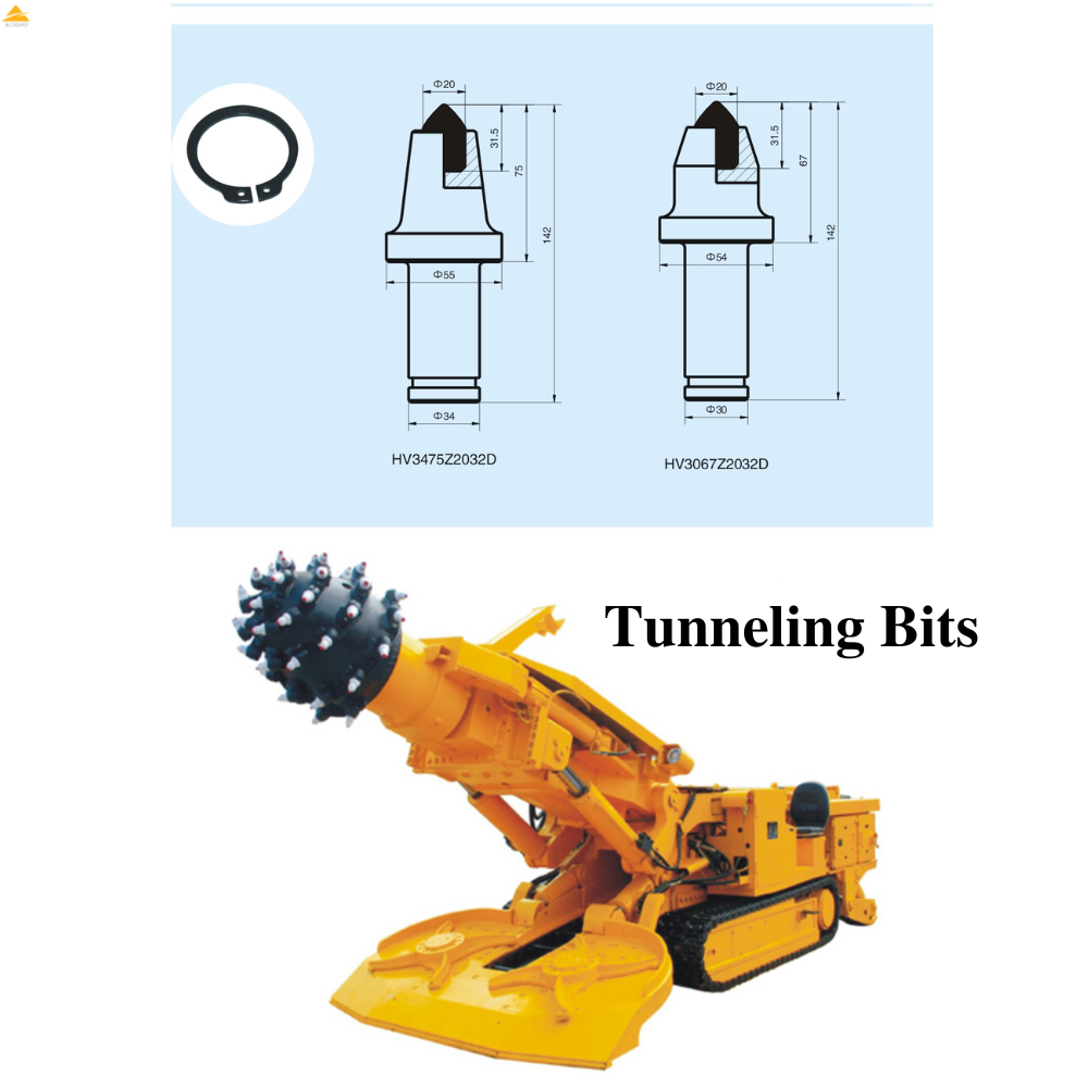 Alloy shearer picks for coal mines Mine boring machine accessories wear-resistant coal pick customization