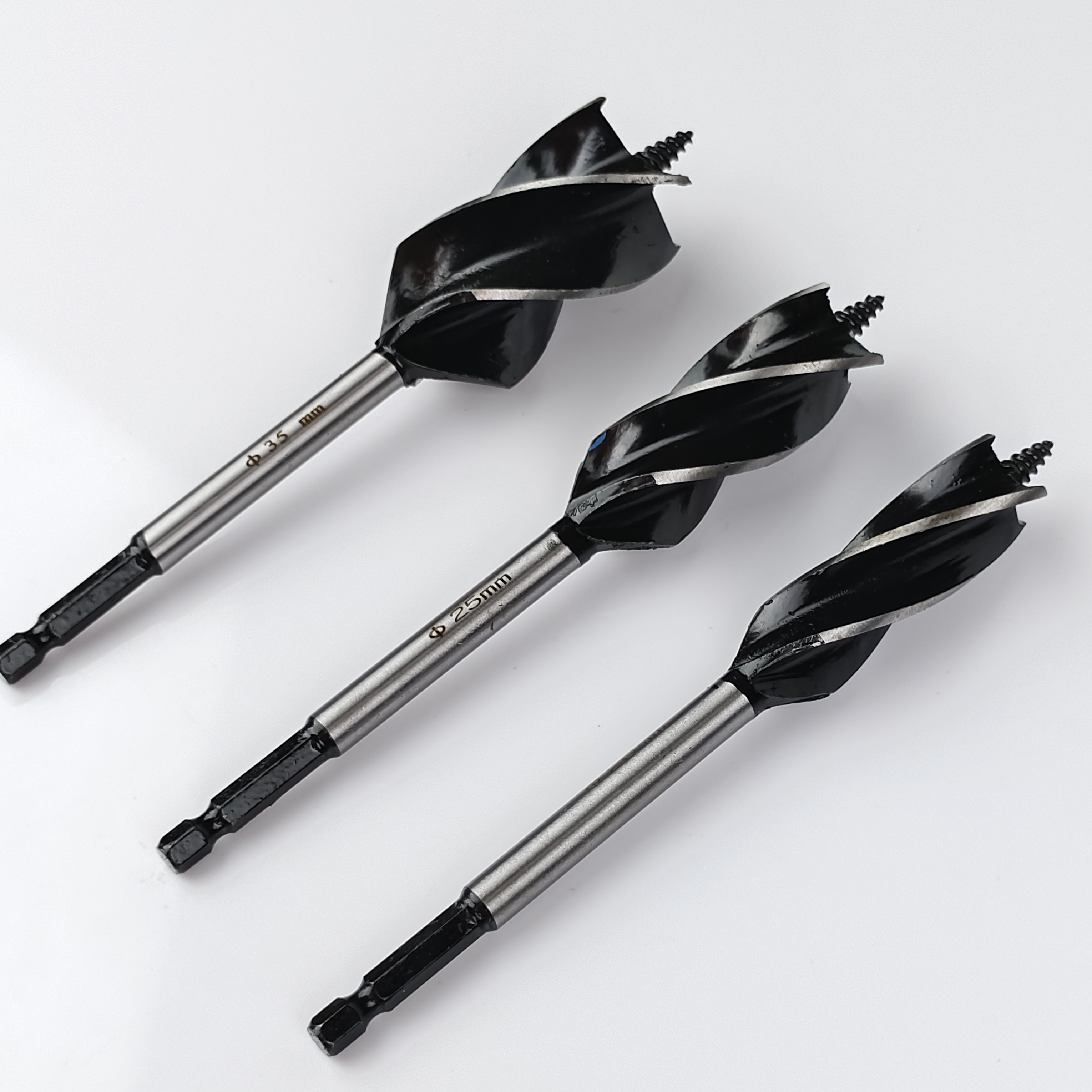 Woodworking Auger Drill Bit Sets High Carbon Steel Wood Boring Bits 4 Flute Cut Drilling Tool For Wood Door Lock