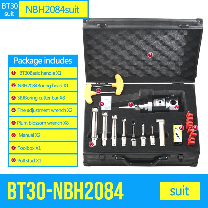 Boring Heads BT30 BT40 BT50 Fine Boring head Bore Tool Bore Bar NBH2084 For Boring Tools Set 8pcs boring bar tool holder