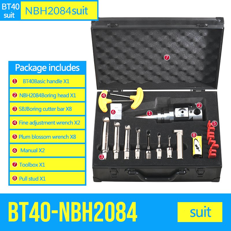 Boring Heads BT30 BT40 BT50 Fine Boring head Bore Tool Bore Bar NBH2084 For Boring Tools Set 8pcs boring bar tool holder