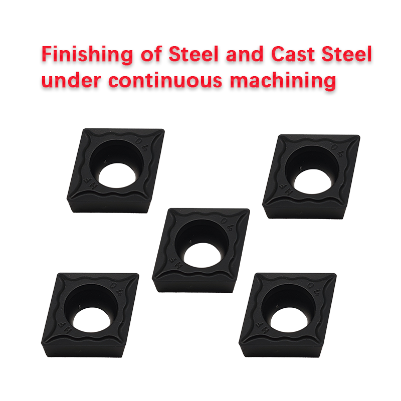 CCMT09T304 adopts chemically coated hard alloy turning boring steel parts with CNC inserts that can be rotated CCMT09T3