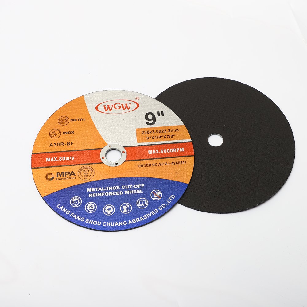 Japanese Quality 230x3x22.23mm 9 Inch Abrasive Discs Cutting Disc For Angle Grinders