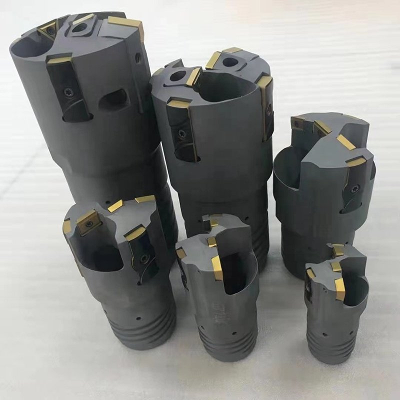 D99.2mm counter bore drill head for BTA drill boring machine with deep hole carbide insert and guide pad