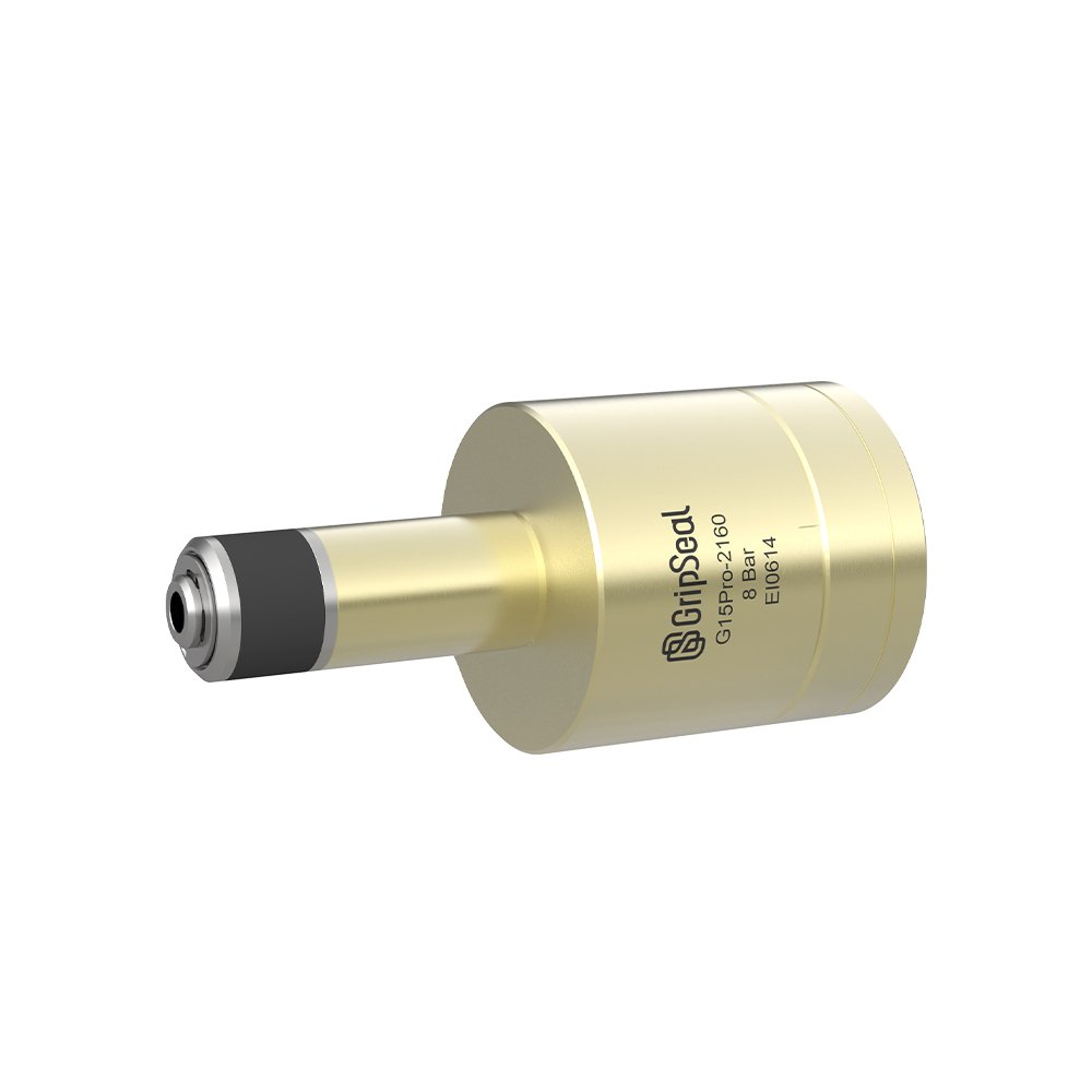 Leak test tool GripSeal G15Pro internal connector with magnetic sensor for leak-free automatic connection to tubes holes threads