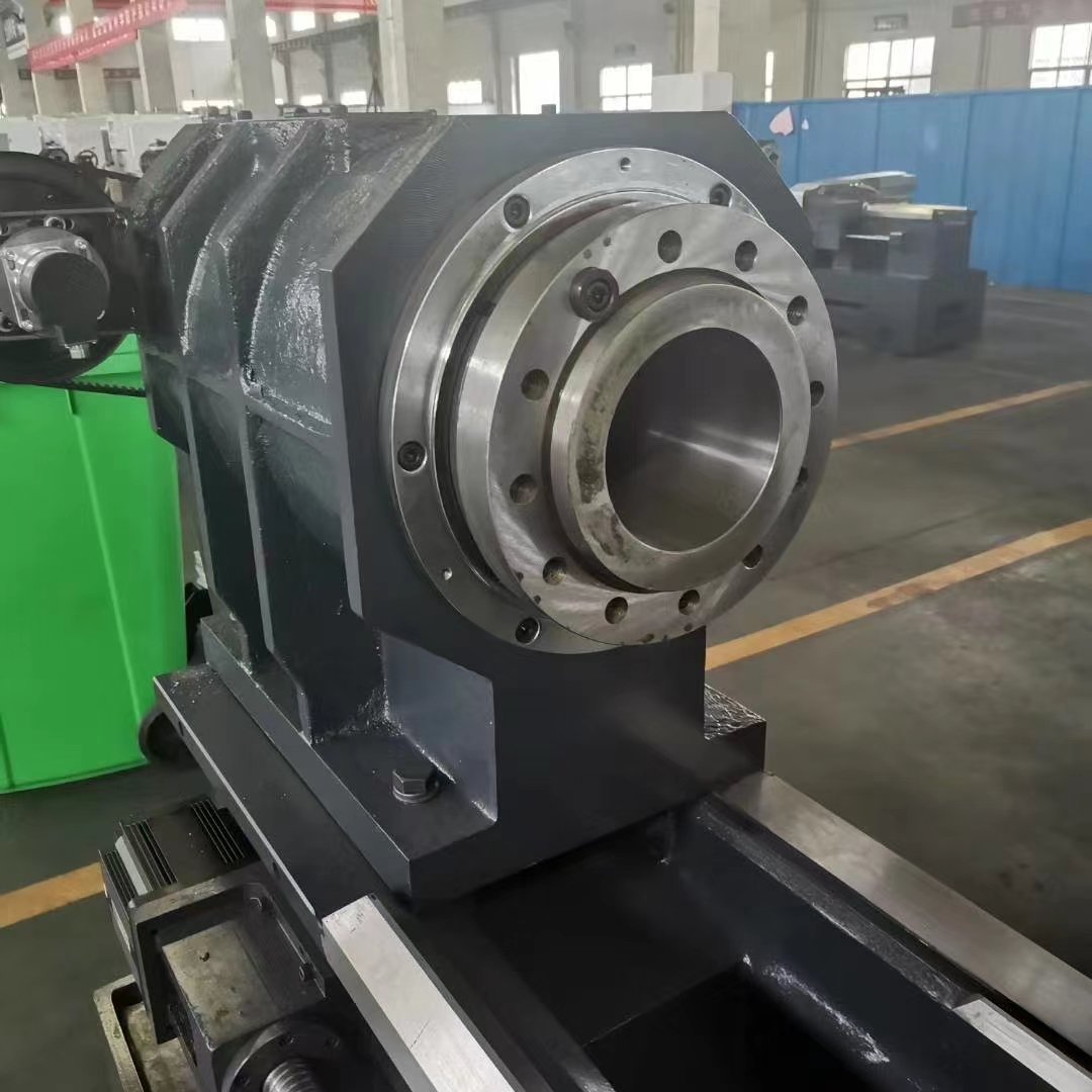 High quality CK6160 cnc lathe turning machine 130mm bore Double chuck lathe machine cnc