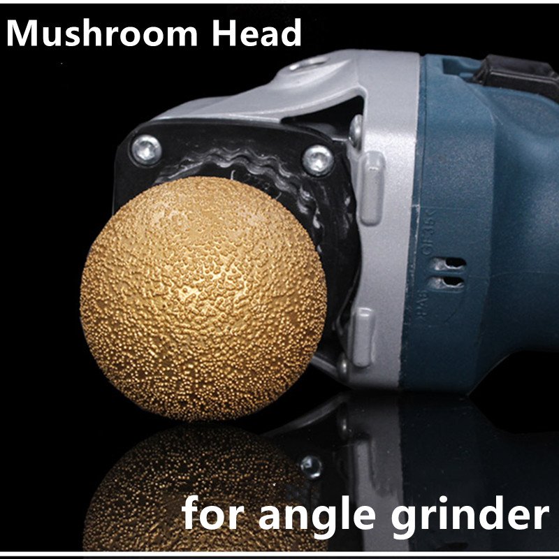 Diamond Brazing Mushroom Head Polishing Stone Pebble Cobblestone Marble Abrasive Tool